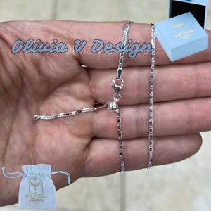 Sterling Silver Valentino Chain Necklace: Adjustable 24&quot;