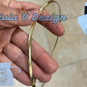 925 Sterling Silver Reversible Silver & Gold Omega Chain Two Tone Necklace 4mm, 16&#39;&#39; 18&#39;&#39; 20&#39;&#39;, Made In Italy