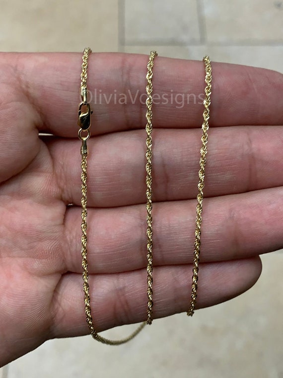 18k gold necklace