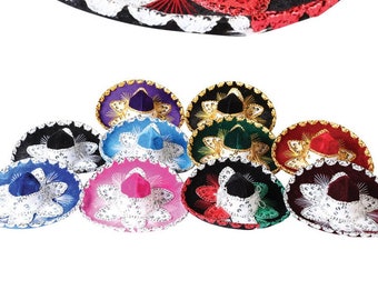 Set of 10 Mini Charro Sombreros