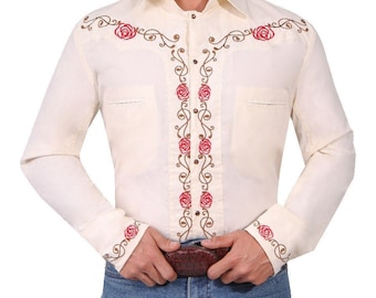 Men's Western Shirts/ Charro Shirts/ Embroidered Shirts/ Camisa Charra