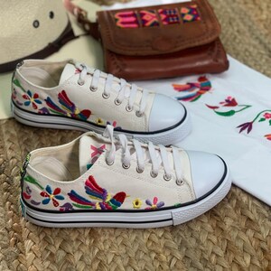 Embroidered Artisanal Sneaker/shoe/tennis Shoe/otomi Shoe Zapato ...