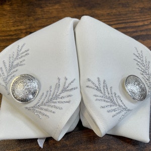 Ivory with Silver or Gold Botonadura Charro Bow Tie-Adult