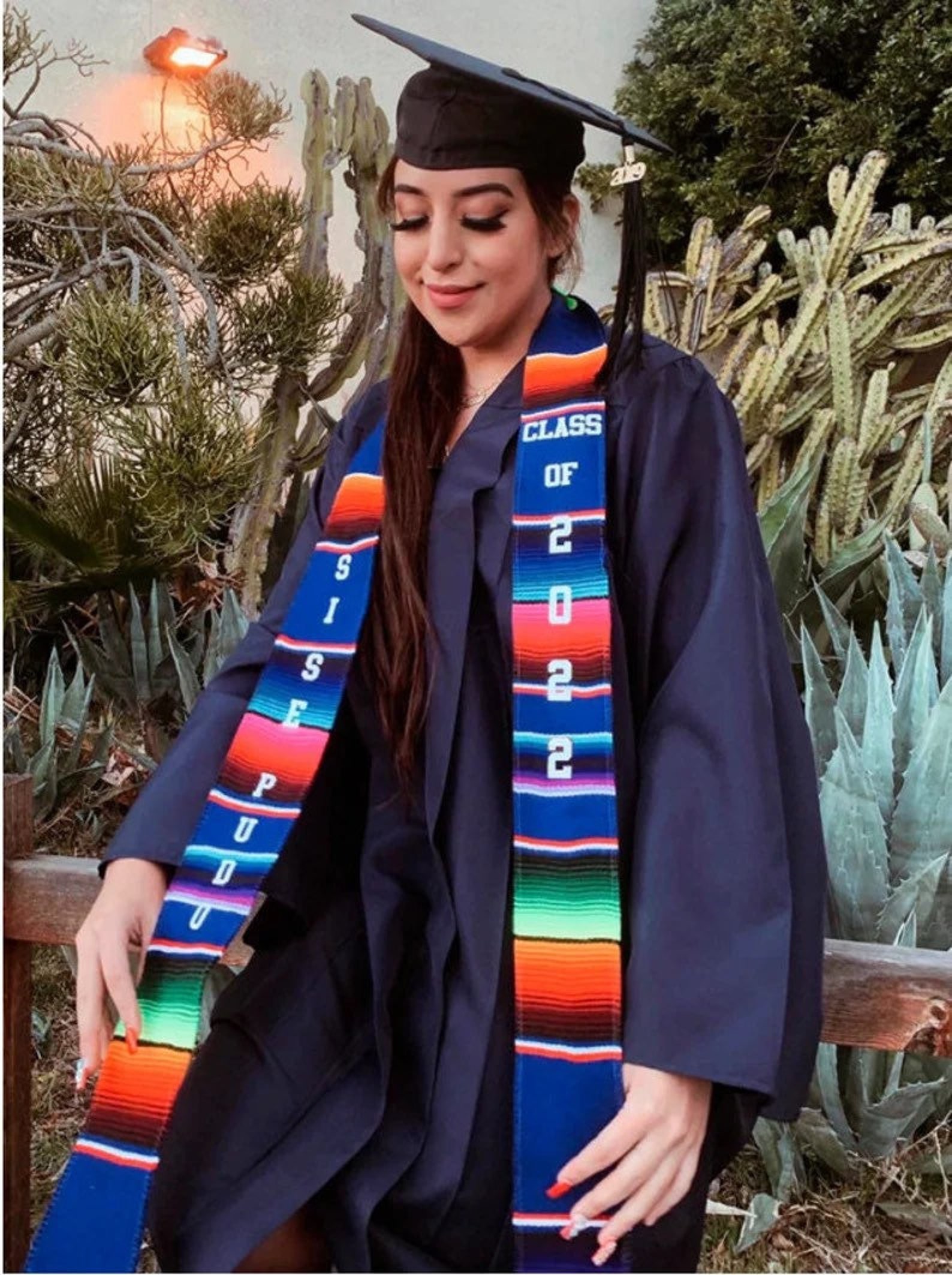 Mexican Serape Graduation Stole SI SE PUDO First Generation Etsy