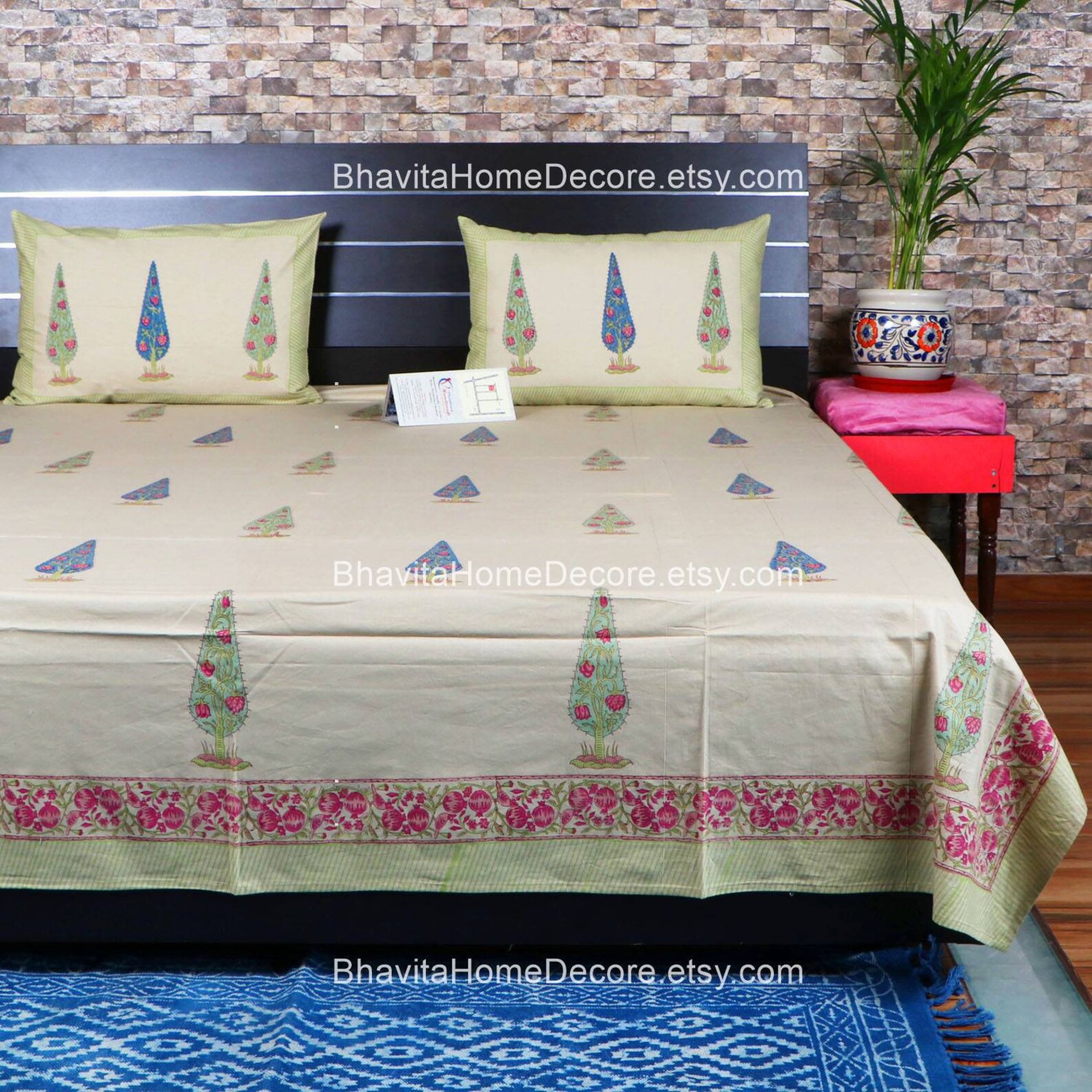 Free Pillow Cases Pure Cotton Bed Cover Beautiful Bedspread Etsy