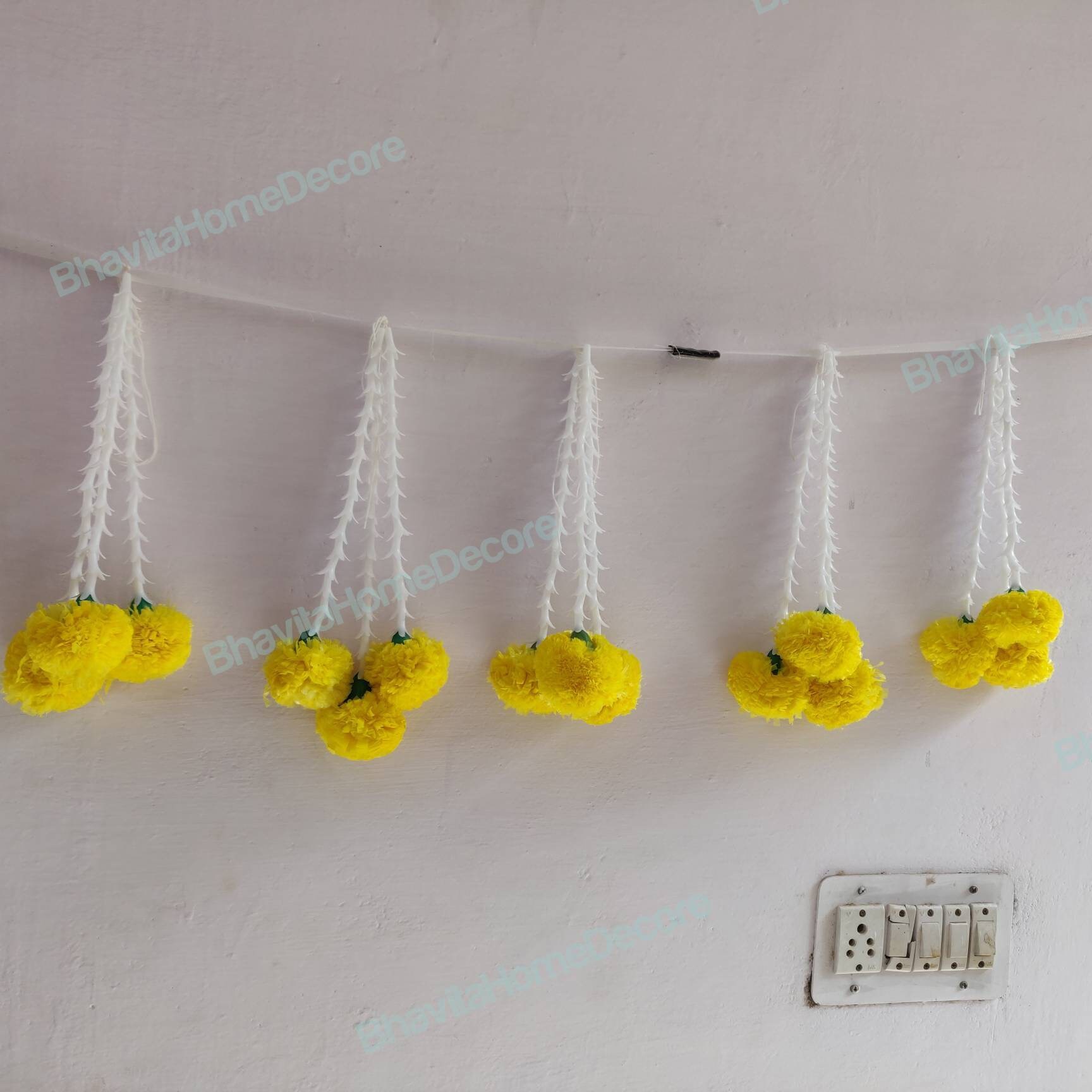 Lily Marigold Artificial Flower Strings Bunches of 3 Strands Etsy