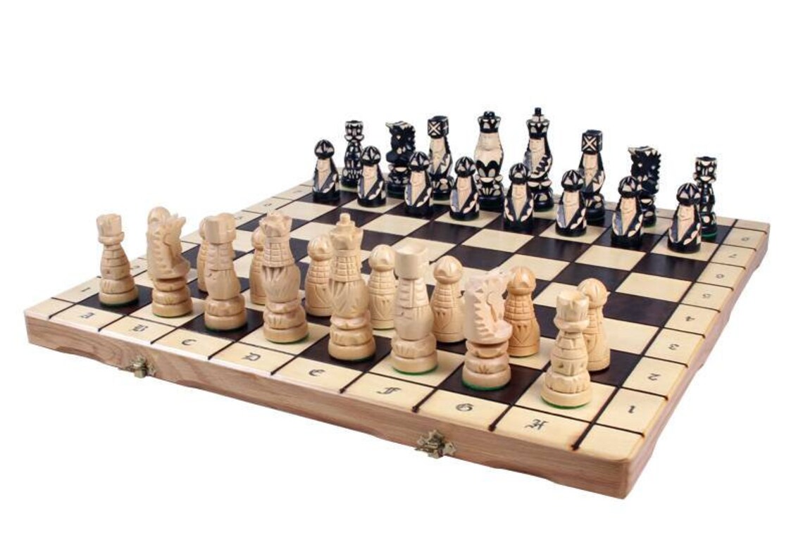 POP Hand Made Chess Set. Bright chess set. Light chess set. | Etsy