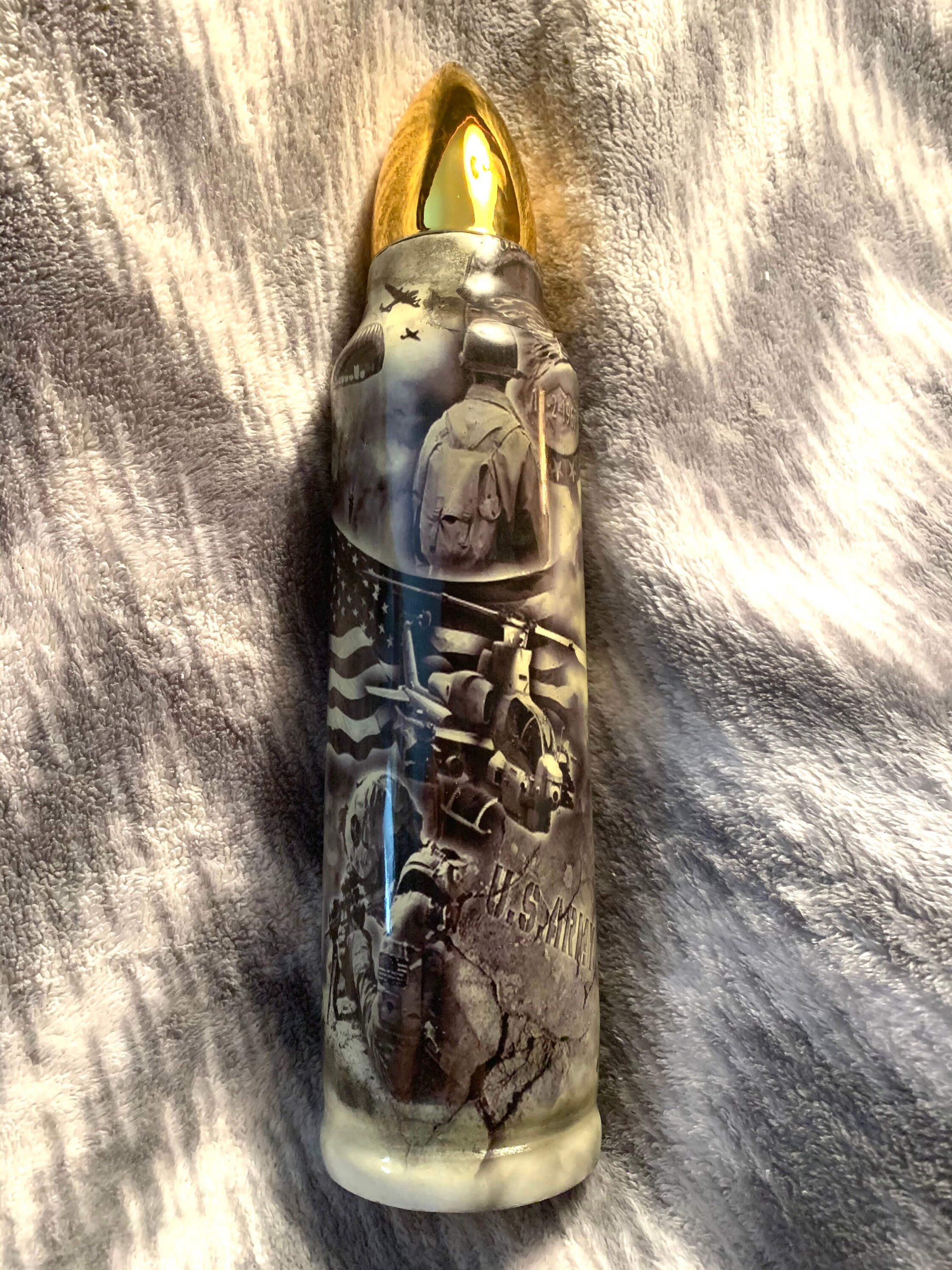 Military bullet Tumbler 32oz Army Bullet Tumbler Epoxy Etsy