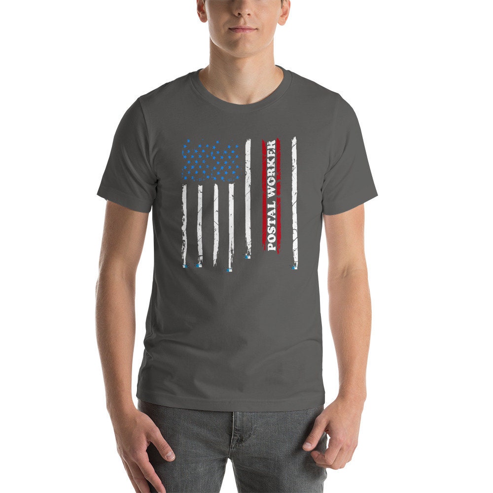 Postal Worker USA American Flag Mail Carrier Mailman Delivery - Etsy