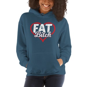 Fat Bitch Thick Women BBW Big Girl Plus Size Prize Body Positivity Unisex Hoodie Sweatshirt image 5