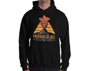 Fagradalsfjall Iceland 2021 Volcano Matching Family Vacation Unisex Hoodie