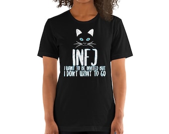 INFJ Introvert Cat Lover Self Care Personality Type Unisex T-Shirt