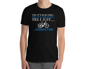Electric Bike E-Bike Cycler Cyclist Bike Rider Bicycle EV Unisex T-Shirt