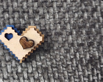 Goodie Heart (azul y dorado)