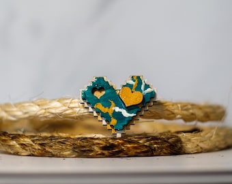 Goodie Heart (Verde y dorado)