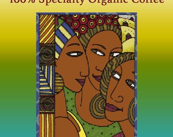 Café biologique ougandais de torréfaction moyenne | Haricots entiers de spécialité Kawaa (1 livre)
