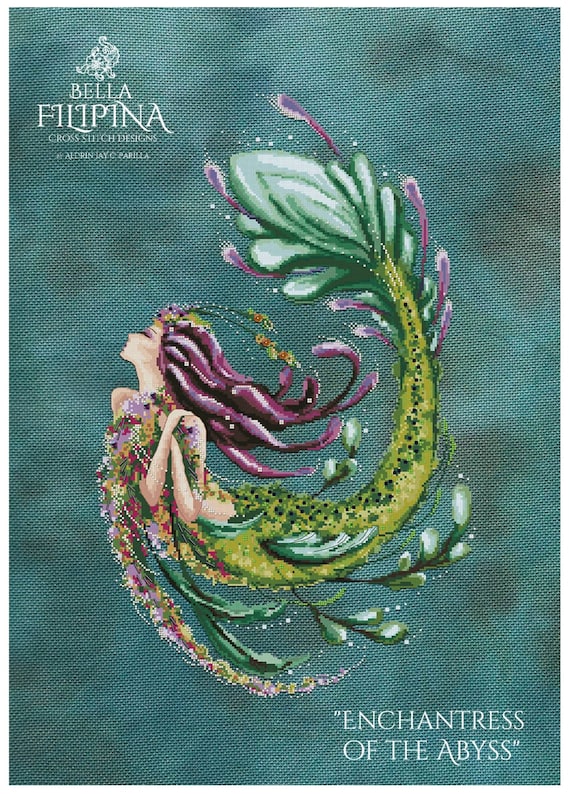 Bella Filipina Designs -- Enchantress of the Abyss • Counted Cross Stitch • PATTERN ONLY