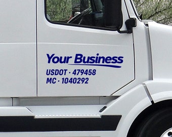 Truck SEMI Weatherproof Vinyl Decals Custom Company Lettering for Car SUV Truck SEMI Weatherproof Vinyl Decals Custom Company Lettering for Car SUV