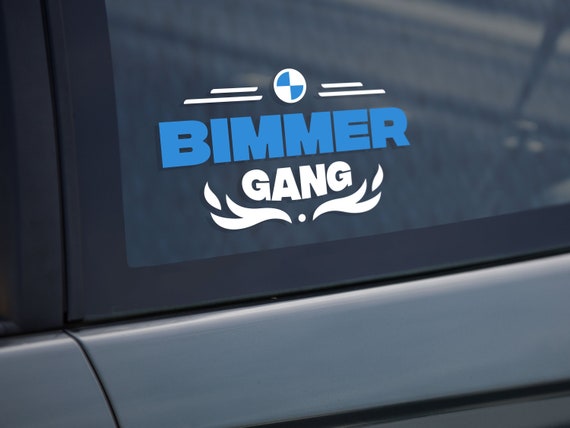 BIMMER GANG Bmw Car Window Sticker Body Decal M Power, M3, X3, X5