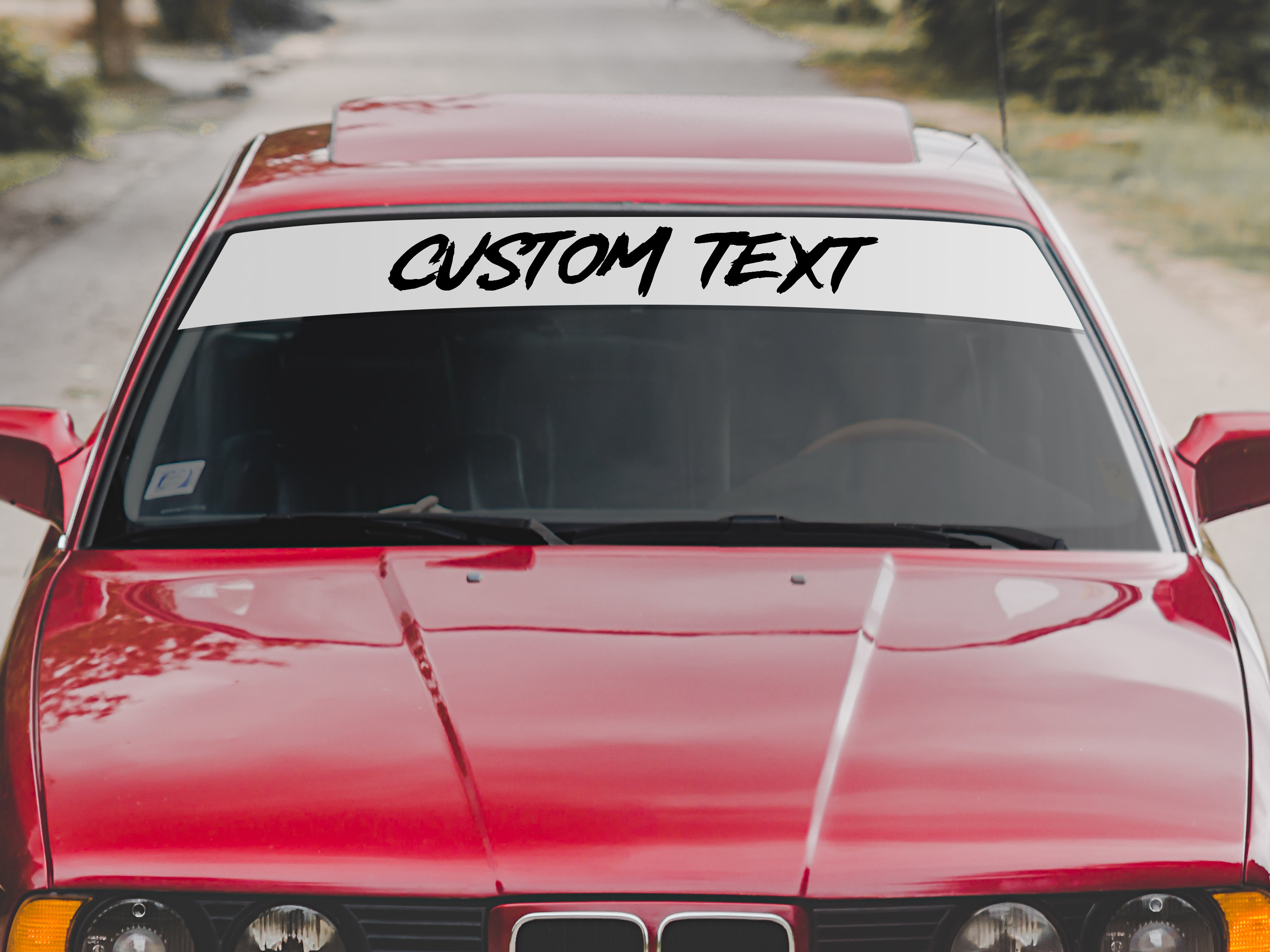 Custom Sun Strip windshield Banner for Car and Truck With Your Personal  Text and Colors. JDM Windshield Sticker. for BMW, Honda, Subaru. -   Denmark