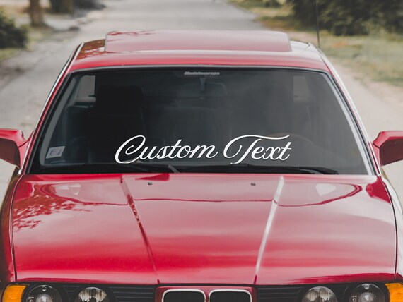 Front windshield sale banner