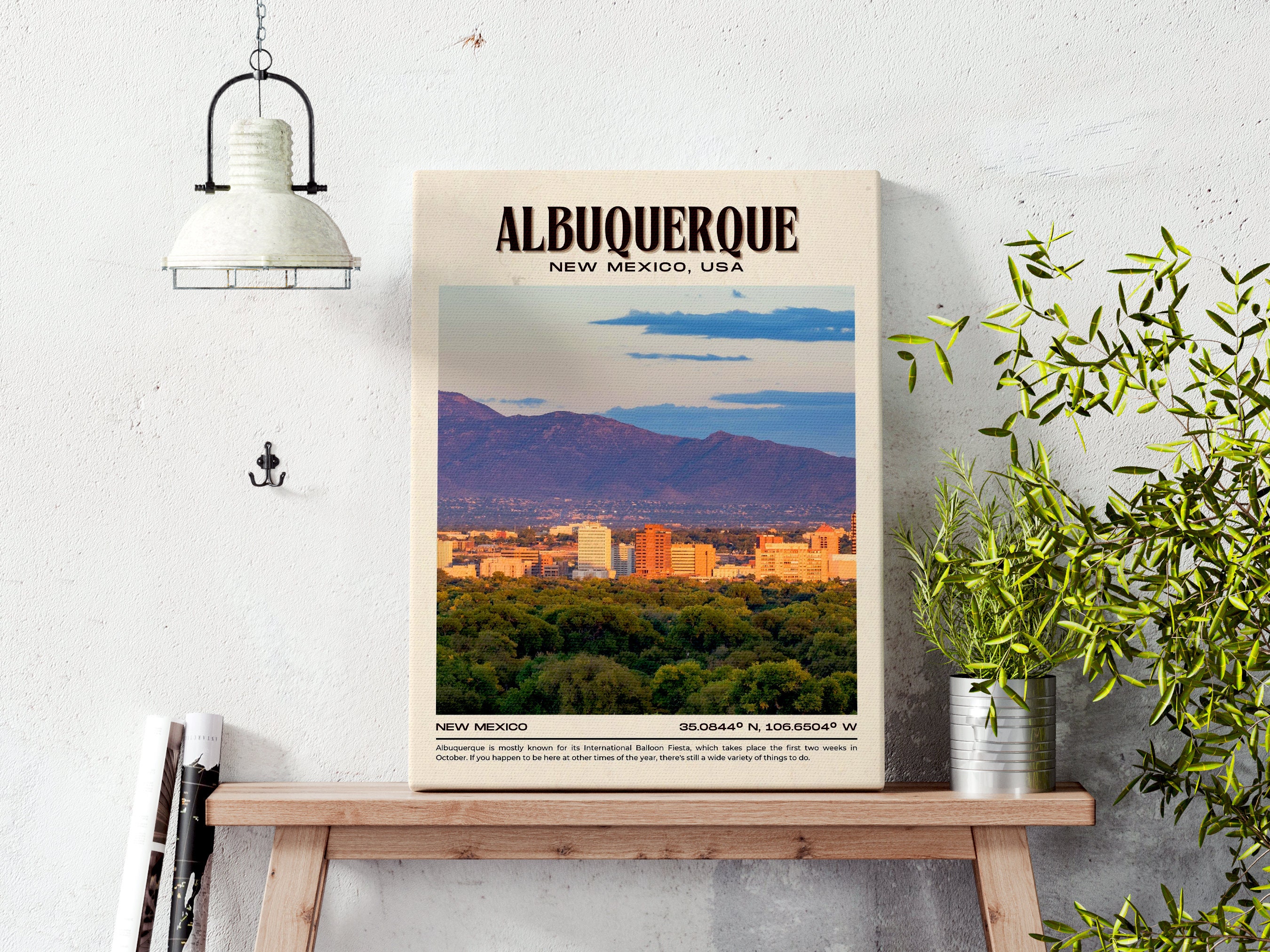 INSTANT DIGITAL DOWNLOAD, Albuquerque Vintage Wall Art, Albuquerque