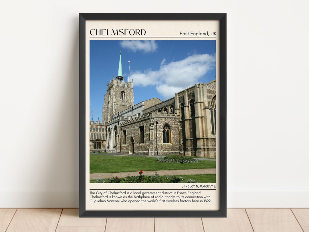 INSTANT DIGITAL DOWNLOAD, Chelmsford Wall Art, Chelmsford Canvas