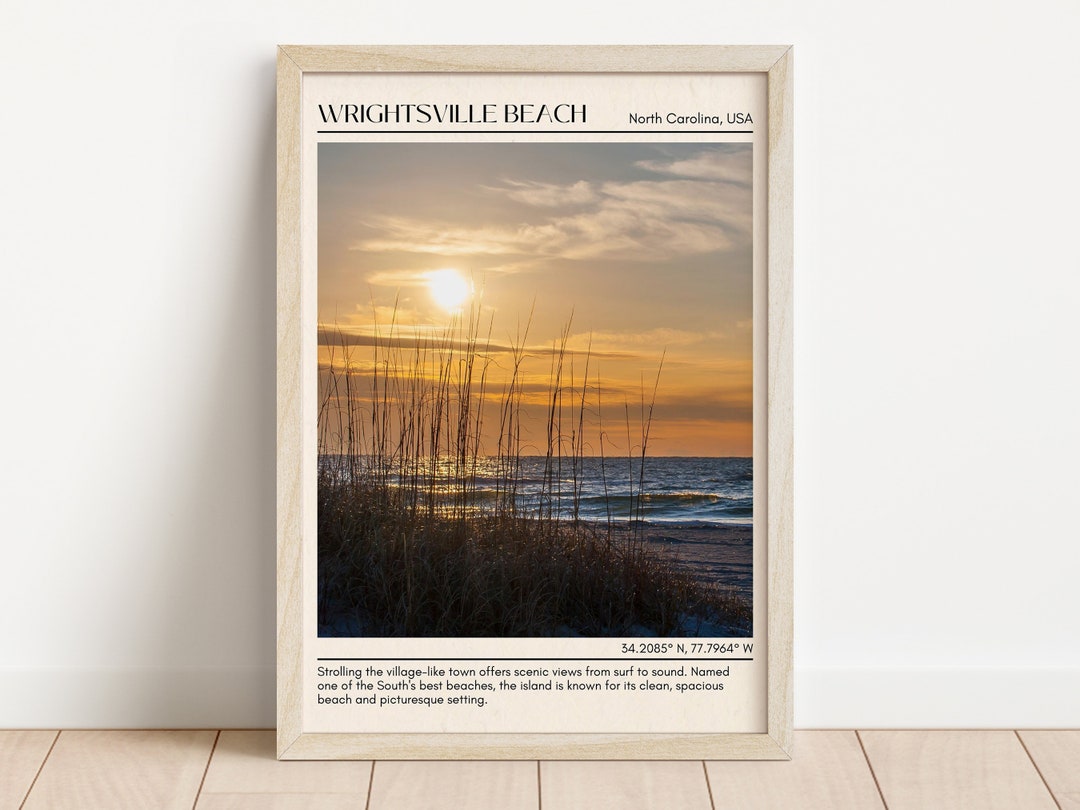 Wrightsville Beach Wall Canvas, Wrightsville Beach Framed Poster Wall