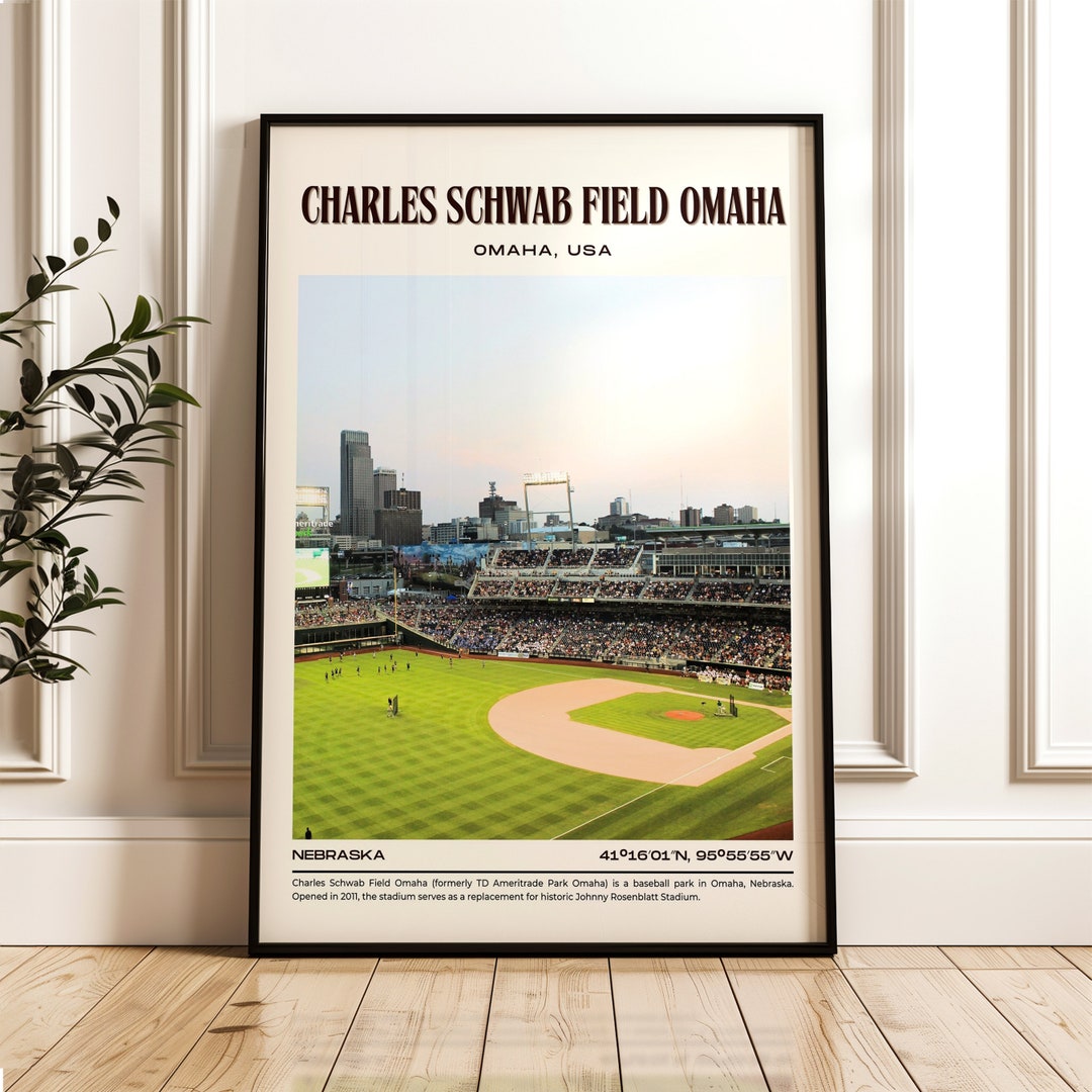Charles Schwab Field Baseball Stadium Poster, Stadium Framed Wall Art