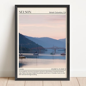 Nelson Wall Art, Nelson Canvas, Nelson Framed Poster, Nelson Photo, Nelson Wall Decor, Nelson Poster Print, British Columbia, Canada Poster