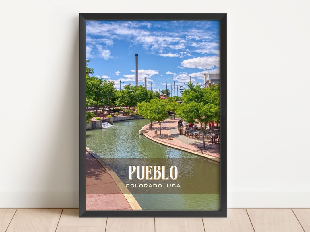 INSTANT DIGITAL DOWNLOAD, Pueblo Retro Wall Art, Pueblo Canvas, Pueblo