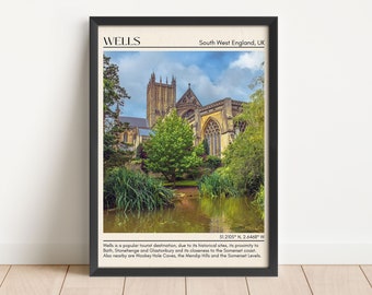 Wells Wall Art, Wells Canvas, Wells Photo, Wells Framed Poster, Wells Wall Decor, Wells Poster Print, England, United Kingdom poster