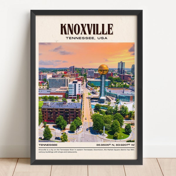 Vintage Knoxville Poster Etsy