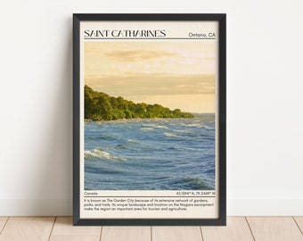 INSTANT DIGITAL DOWNLOAD, Saint Catharines Wall Art, Saint Catharines Canvas, Saint Catharines Poster, Ontario, Canada Poster