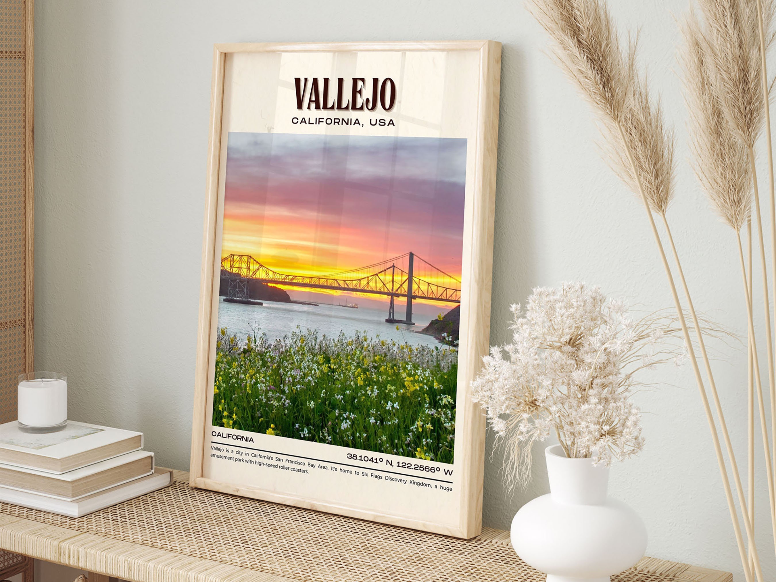 INSTANT DIGITAL DOWNLOAD, Vallejo Vintage Wall Art, Vallejo Canvas