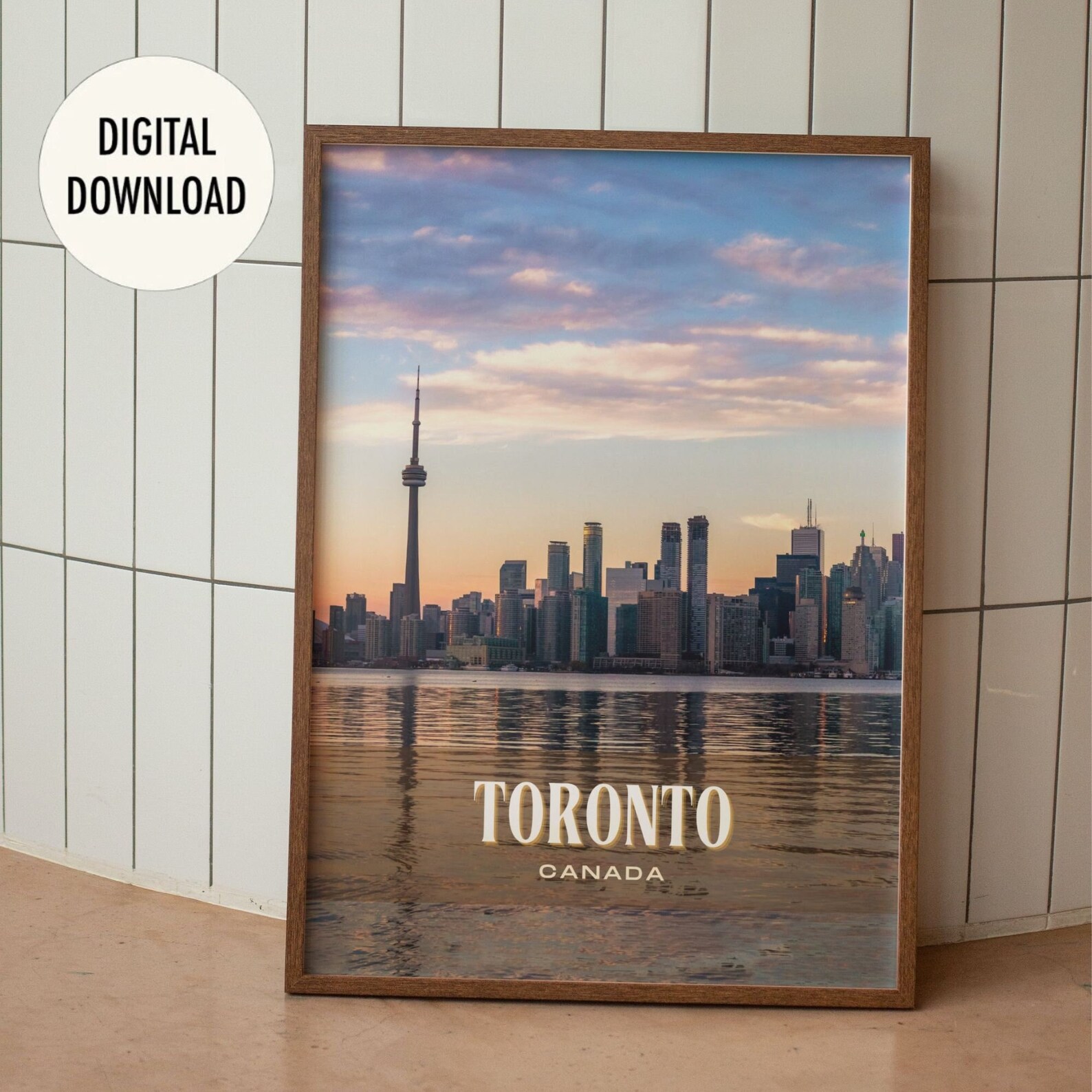 INSTANT DOWNLOAD, Toronto Retro Wall Art, Toronto Canvas, Toronto Photo