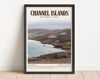 Channel Islands Vintage Wall Art, Channel Islands Canvas, Channel Islands Framed Poster, Channel Islands Photo, Channel Islands Wall Decor