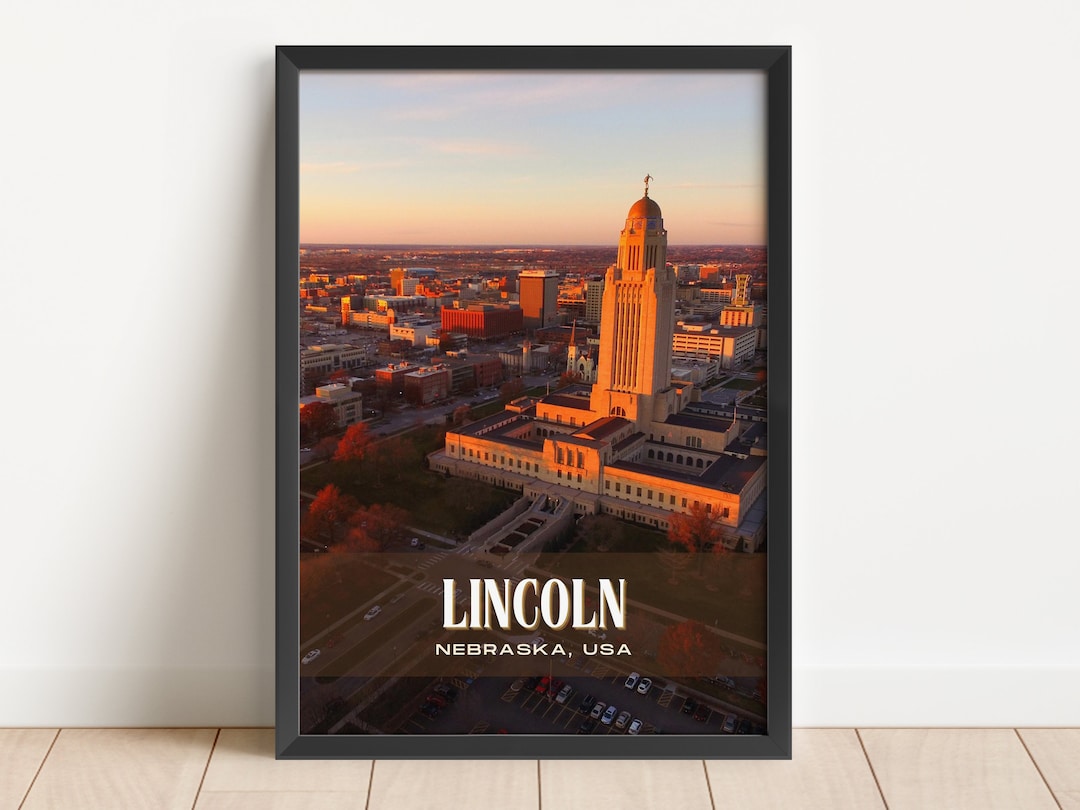 INSTANT DIGITAL DOWNLOAD, Lincoln Retro Wall Art, Lincoln Canvas