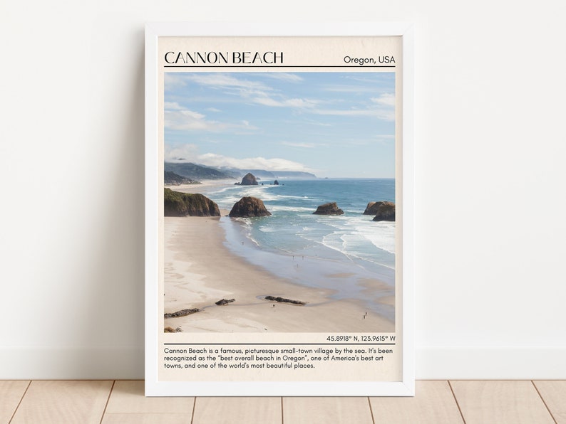 Cannon Beach Wall Art Cannon Beach Canvas Cannon Beach Etsy