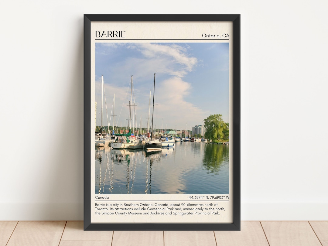 INSTANT DIGITAL DOWNLOAD, Barrie Wall Art, Barrie Canvas, Barrie Poster