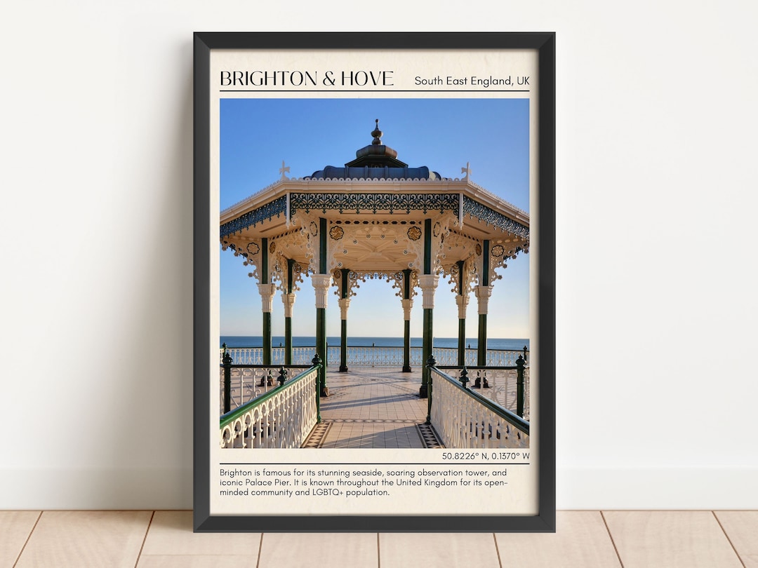 Brighton and Hove Wall Art, Brighton and Hove Canvas, Brighton and Hove ...