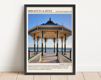 INSTANT DIGITAL DOWNLOAD, Brighton & Hove Wall Art, Brighton  Hove Canvas, Brighton Hove Photo, Brighton Hove Poster, Uk Poster