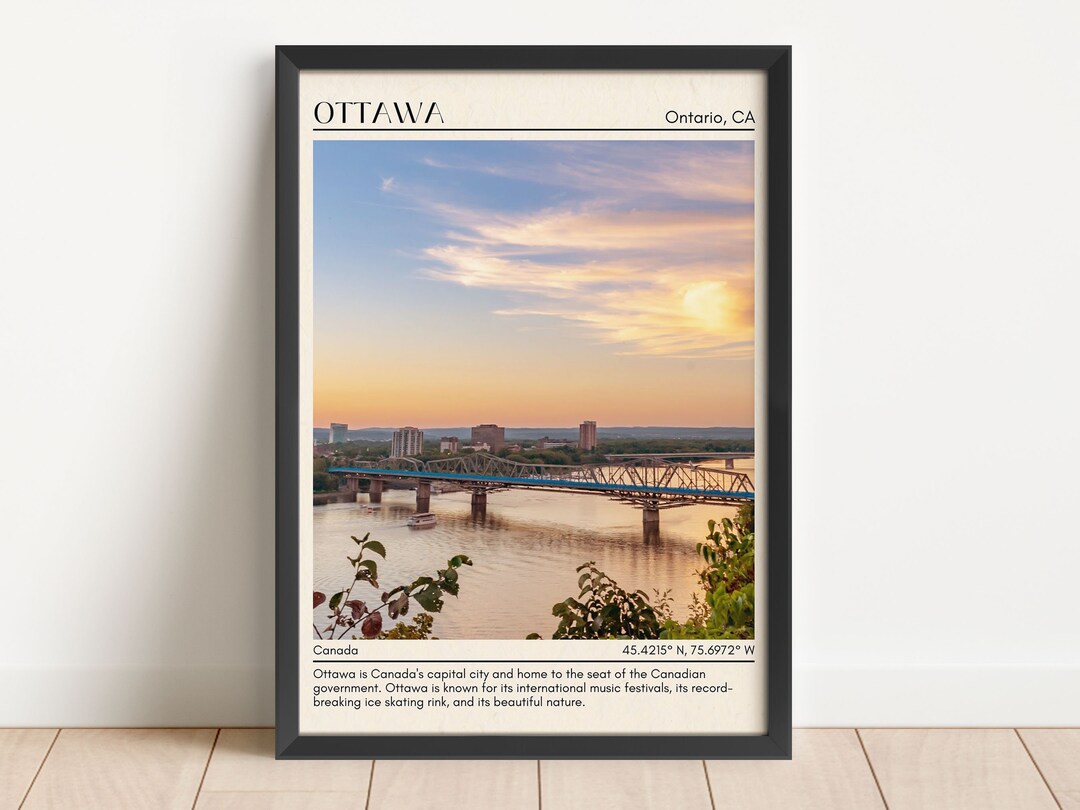 INSTANT DIGITAL DOWNLOAD, Ottawa Wall Art, Ottawa Canvas, Ottawa Poster, Ottawa Wall Decor