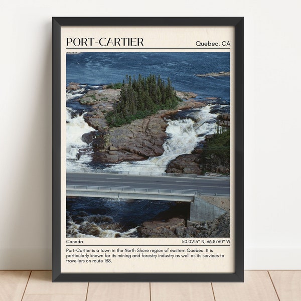 Port-Cartier Wall Art, Port-Cartier Canvas, Port-Cartier Framed Poster, Port-Cartier Photo, Port-Cartier Wall Decor, Quebec, Canada Poster