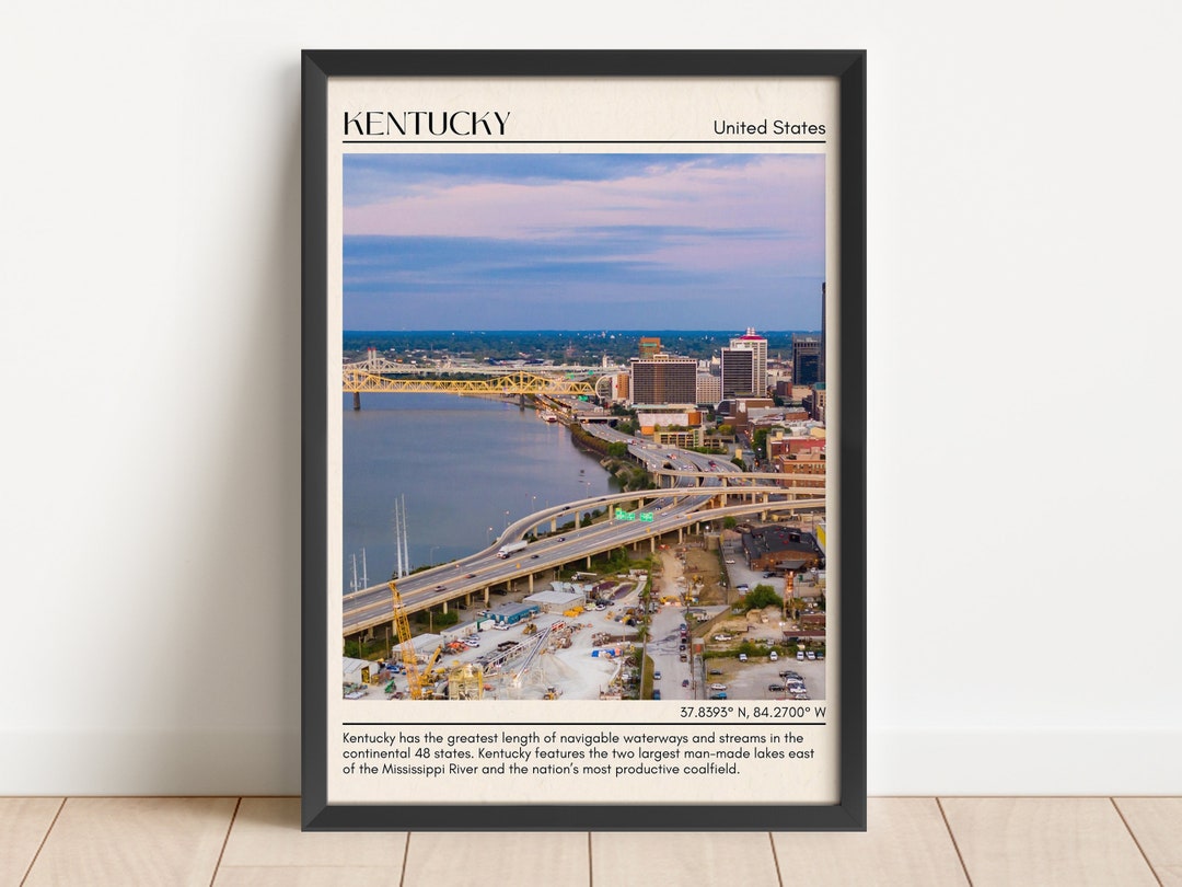 INSTANT DIGITAL DOWNLOAD, Kentucky Wall Art, Kentucky Canvas, Kentucky