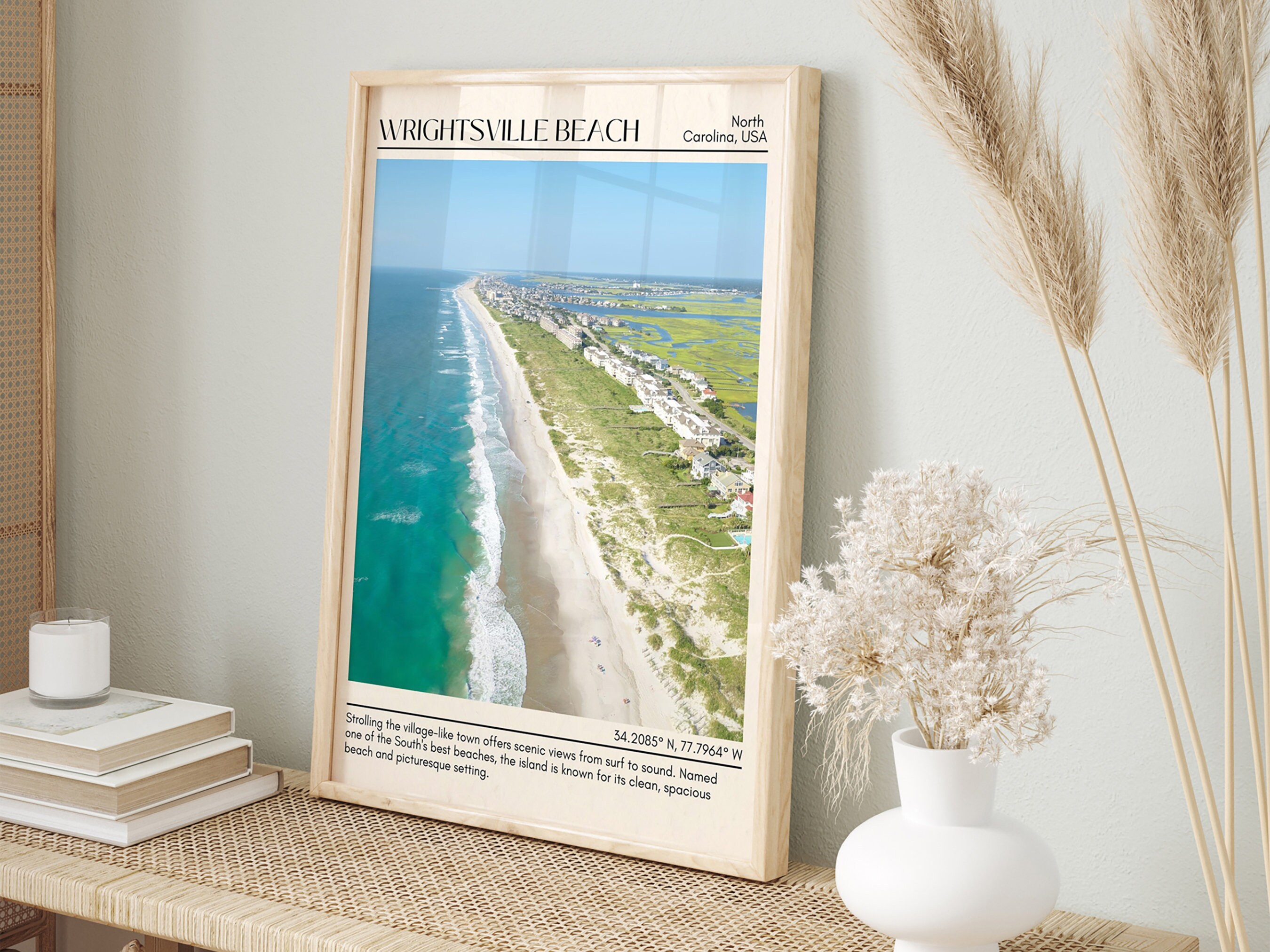 Wrightsville Beach Wall Art, Wrightsville Beach Canvas, Wrightsville
