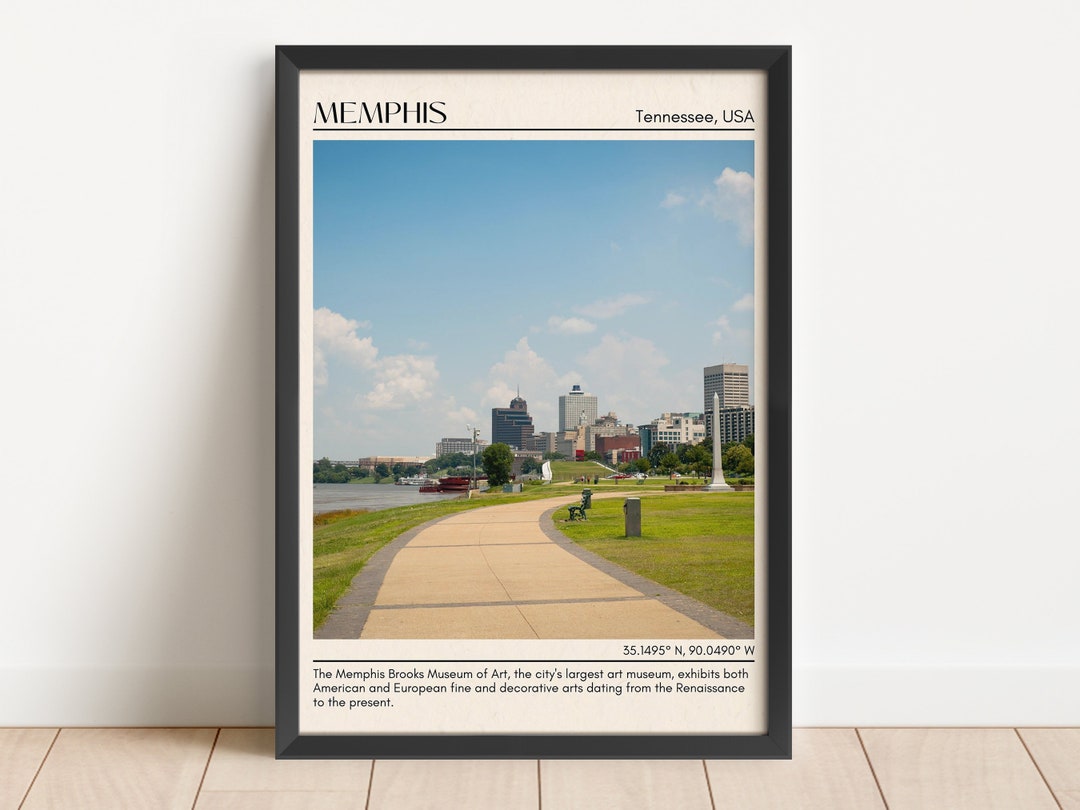 Memphis Wall Art, Memphis Canvas, Memphis Framed Poster, Memphis Photo
