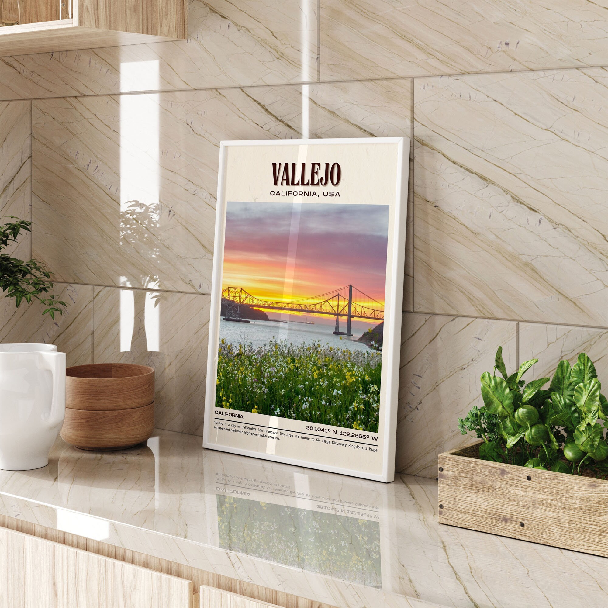 INSTANT DIGITAL DOWNLOAD, Vallejo Vintage Wall Art, Vallejo Canvas