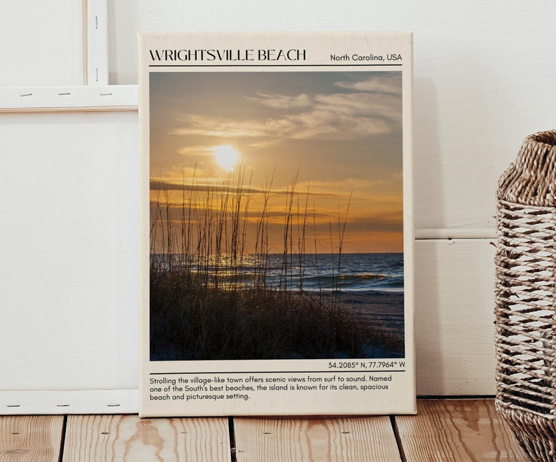Wrightsville Beach Wall Canvas, Wrightsville Beach Framed Poster Wall