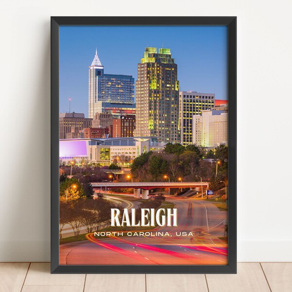 Raleigh Art Canvas Etsy